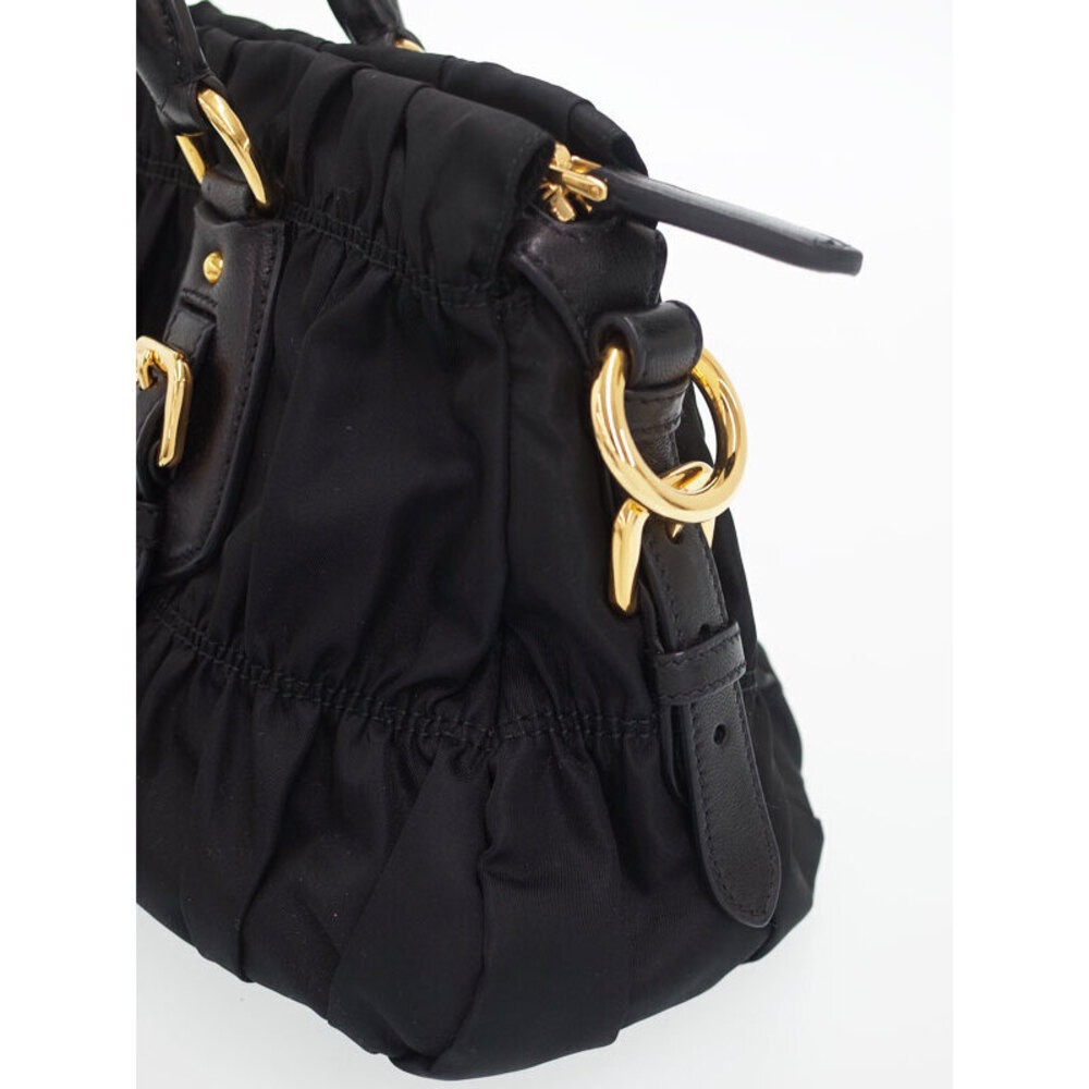 Prada Tessuto Gaufre Satchel gathered handbag Shoulder Bag - Picture 8 of 9